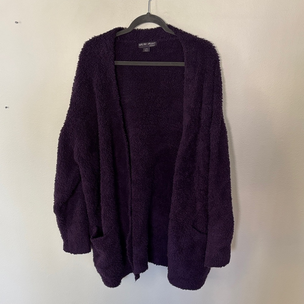 Barefoot Dreams Deep Purple Cardigan